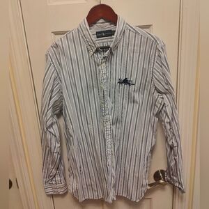 2014 Rare Vintage Men's Ralph Lauren Row club Dress Shirt XL